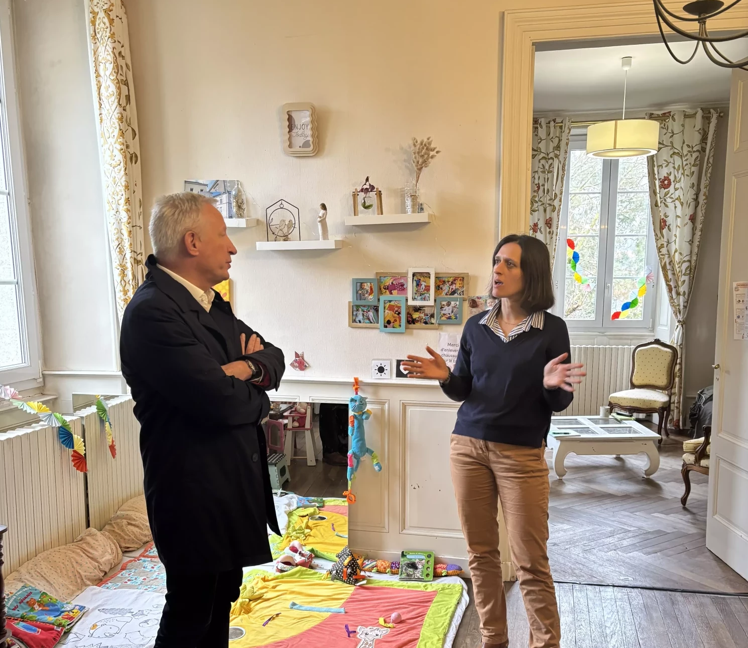 La visite du Président du Conseil départemental dans notre Maison d’Accueil à Laval